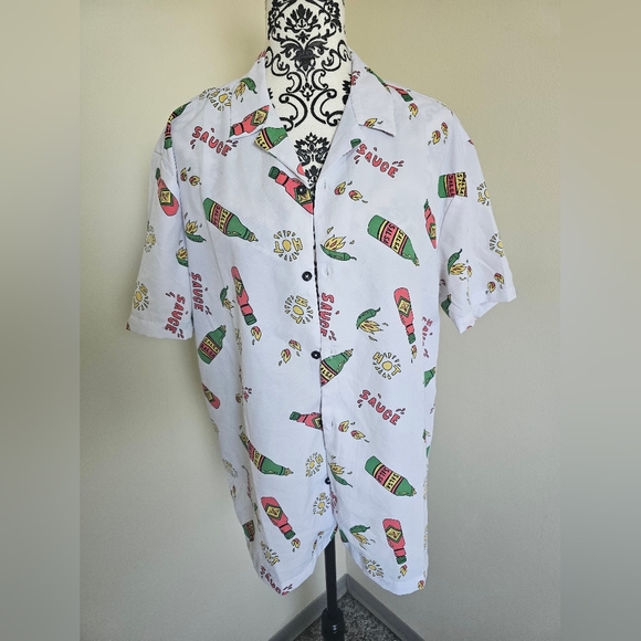 Level Ten Novelty Hot Sauce Button Down - Picture 2 of 9